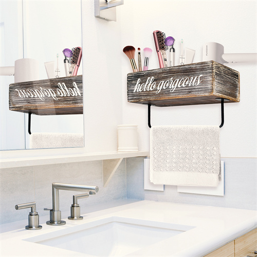 Wall Mounted Hair Dryer Holder | Bathroom Decor